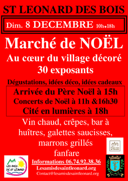 affiche marché de noel 2024 st léo